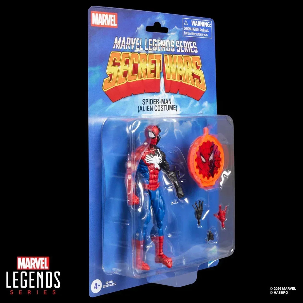 Secret Wars Marvel Legends Series Spider-Man (Alien Costume) 6-Inch Action Figure